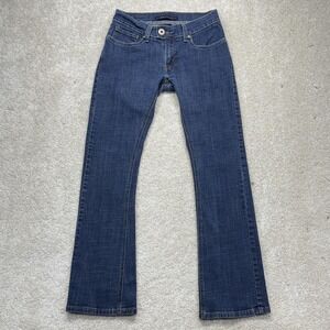 Y2K Levis 542 Tilted Flare Jeans Women 4 Medium Blue Wash Low Rise Stretch Denim